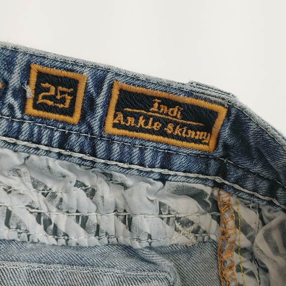 Rock Revival Ankle Skinny Jeans Size 25 Indi - Picture 8 of 11